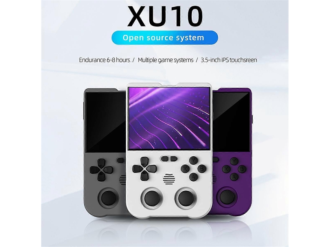 Console De Jogos Xu10 Com Tela Ips De 3,5 Polegadas, Arcade 3d, Joystick Duplo 3d Retrô, Rk3326s, 64 Bits Ly Ebike