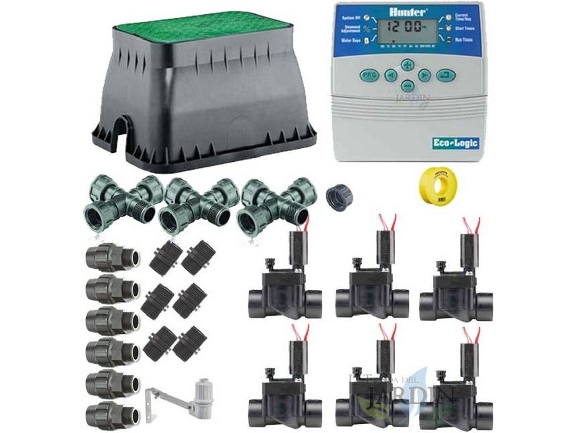 Kit de Rega Automática Profissional HUNTER de 6 Zonas 24V