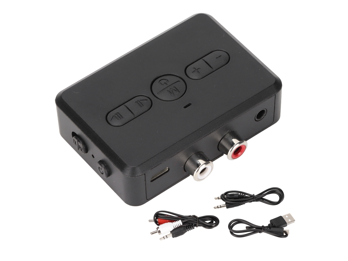 Adaptador Bluetooth 5.0 transmisor receptor 2 en 1 para coche, tv, estéreo, hogar, rca y aux inalámbrico | S/MARCA