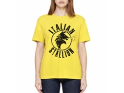 Rockinstone Rocky Movie Italian Stallion Solid Yellow Adult T-shirt Size:m