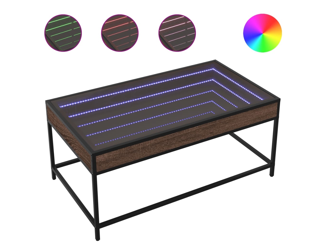 Conjunto 1 Mesa De Centro Vidaxl Marrom Derivados De Madeira (90 X 50 X 41 Cm)