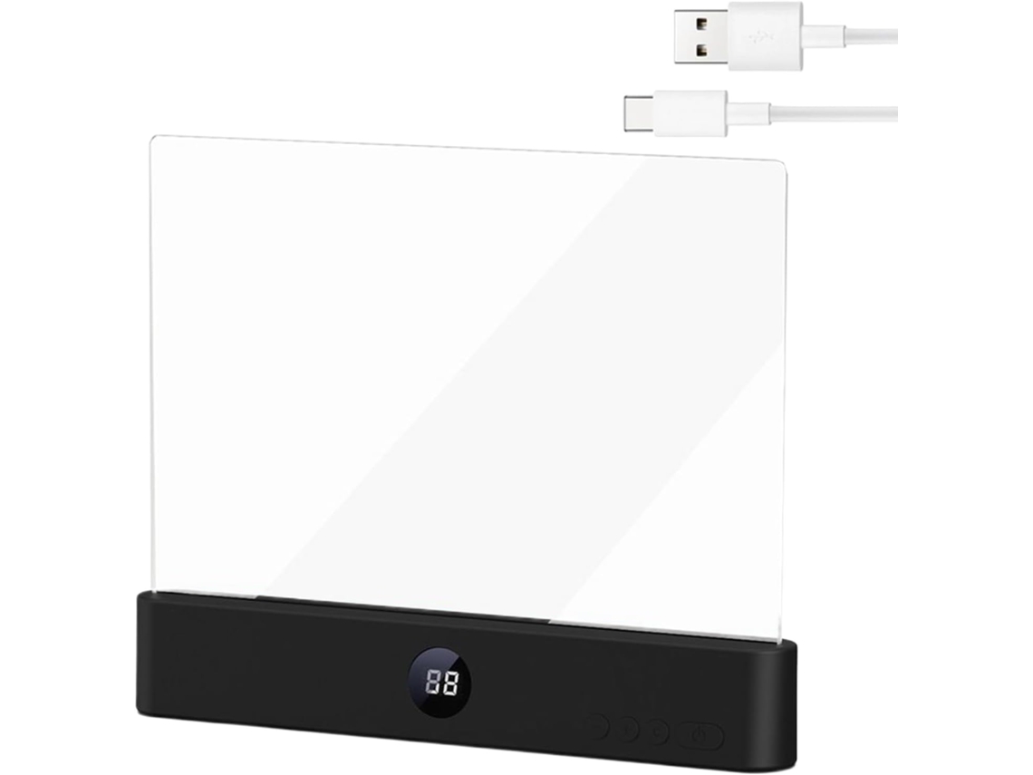 Luminária De Leitura – Painel Luz Led Recarregável, Três Modos De Cor, Função Temporizador, Luminária De Leitura Para