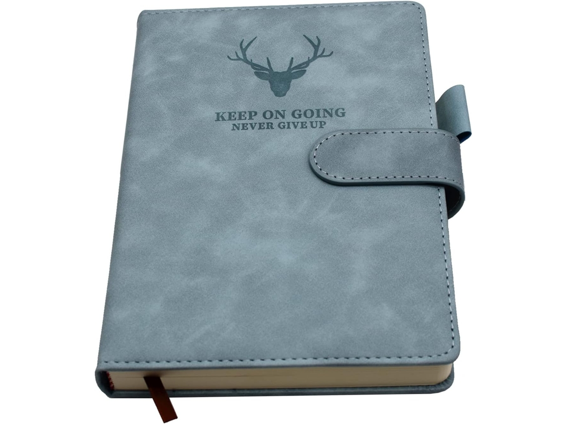 Caderno A5, 360 Páginas, Capa Dura Em Couro Sintético, Com Porta-caneta, Perfeito Para Escritório, Escola, Casa, Negócios, Escrita-aquaforge