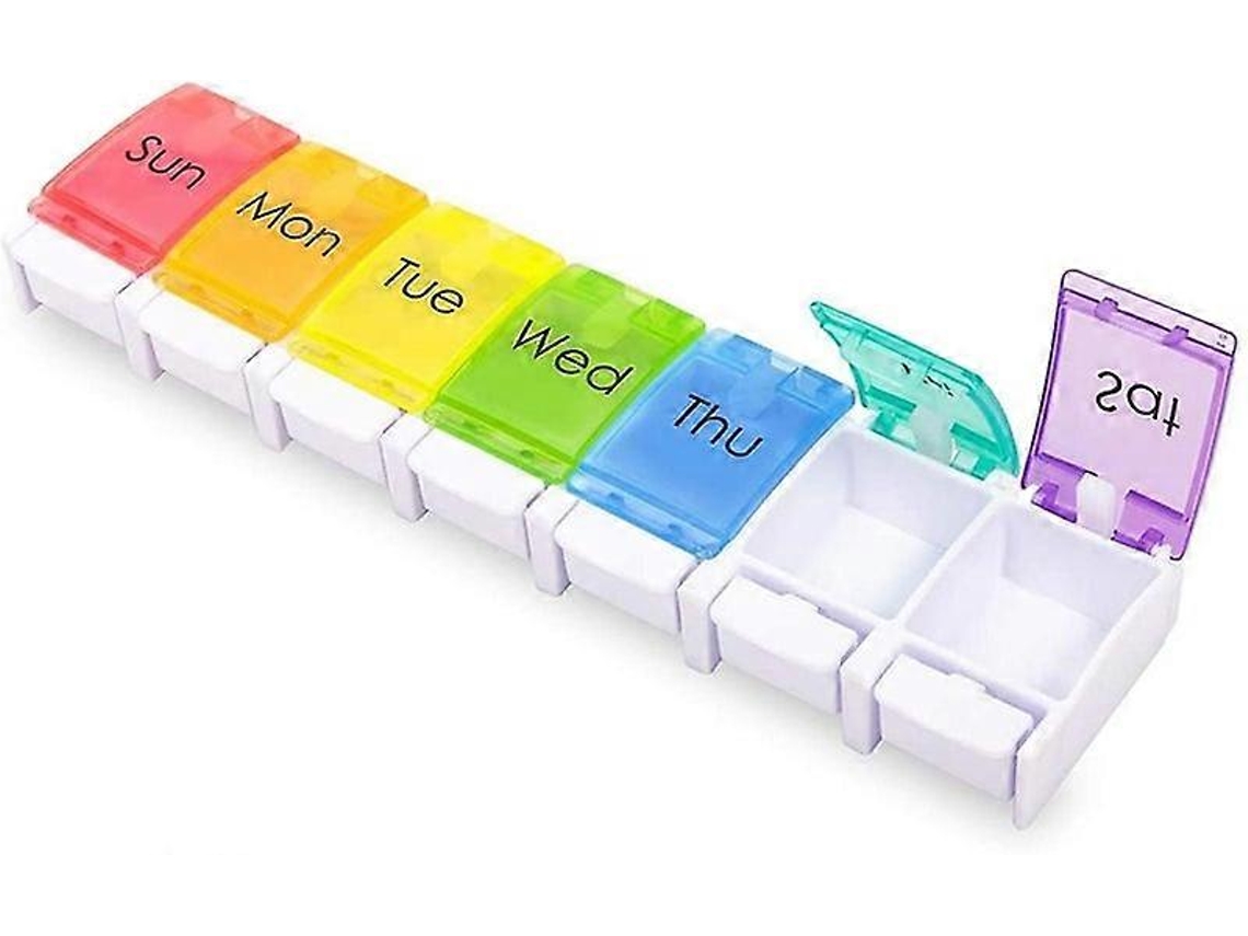 Porta Comprimidos Para 7 Dias Com 7 Compartimentos Nostalgia88