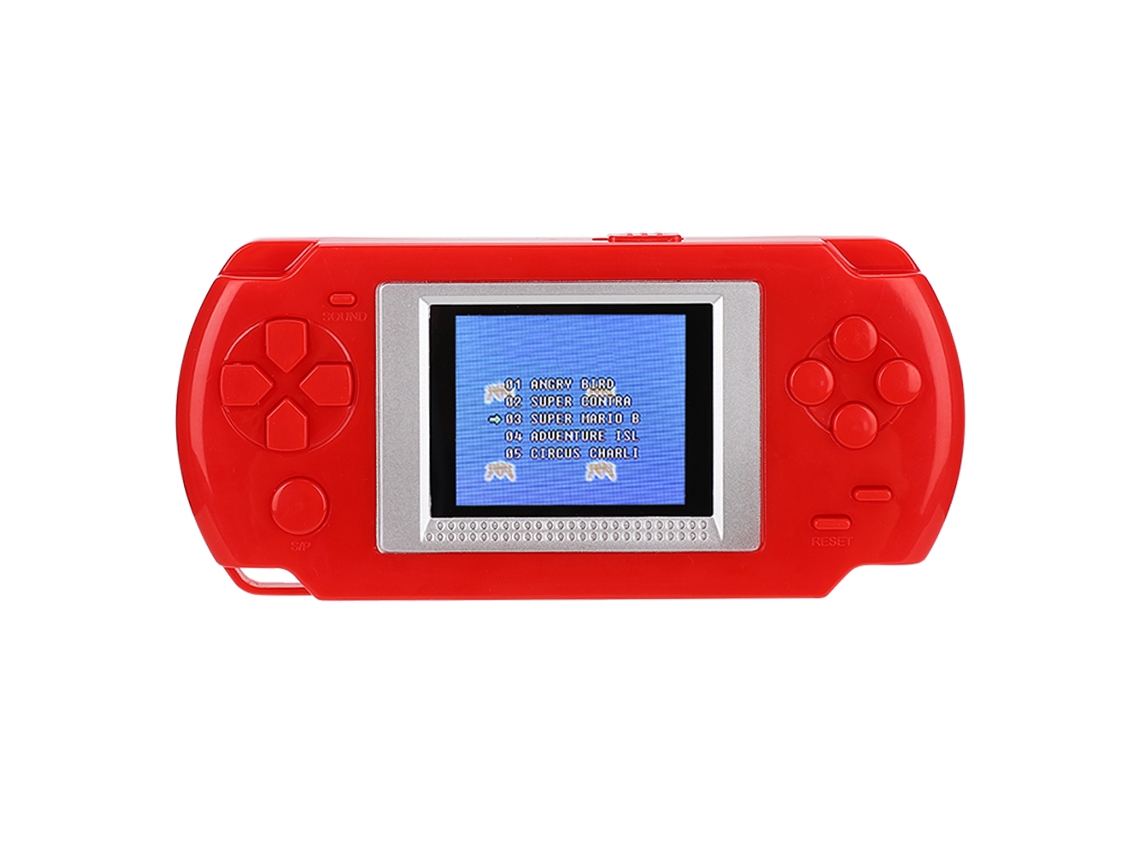 Aetheria console de Jogos Portátil para Crianças com Tela Colorida 2.0 Polegadas 268 em 1 Vermelho