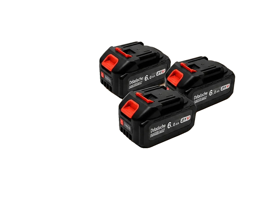 Bateria De Íon De Lítio, 21v, Capacidade De 6000mah, 3pcs