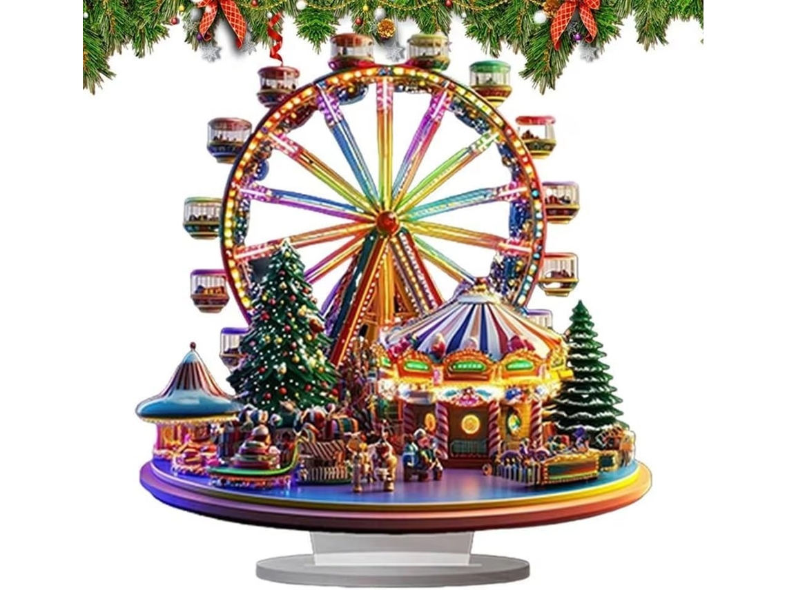 Decorações De Bureau Em Acrílico De Forma Especial De Grande Roue De 2d Decoração De Bureau De Grande Roue