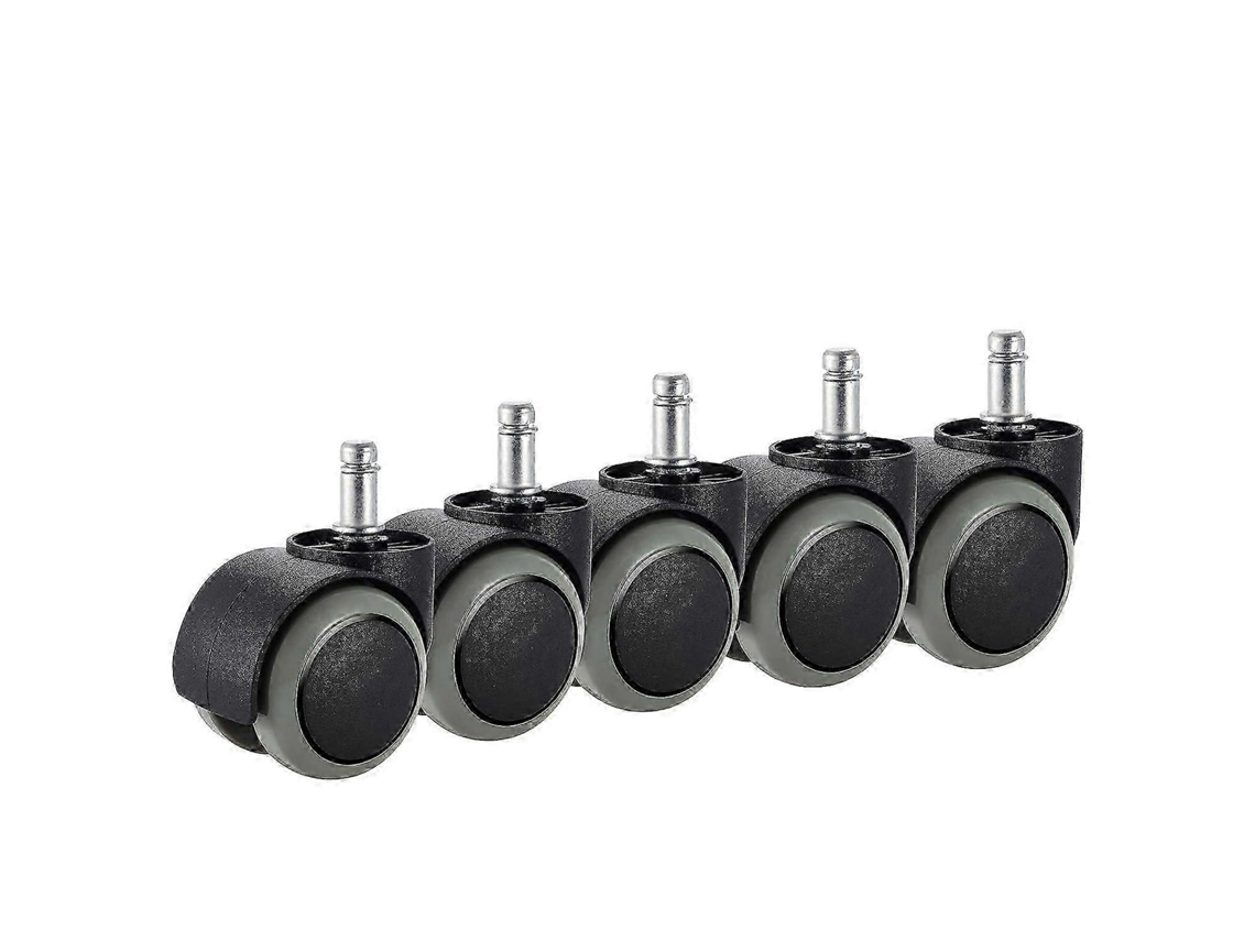 Lurelia Rodízios Para Cadeira De Escritório, Pack De 5, 10 X 22 Mm, 10 Mm, Silencioso, Borracha, Resistente