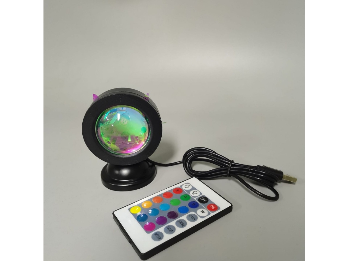 Luz noturna LED com controle remoto, filtros de cores ZYBLSSBB
