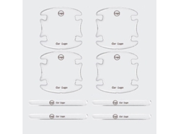 Autocolantes Para Alça De Porta De Carro Com Design De Palavras, Material Borracha, Cola Forte, Hb-door Handle Stickers Para A Renault