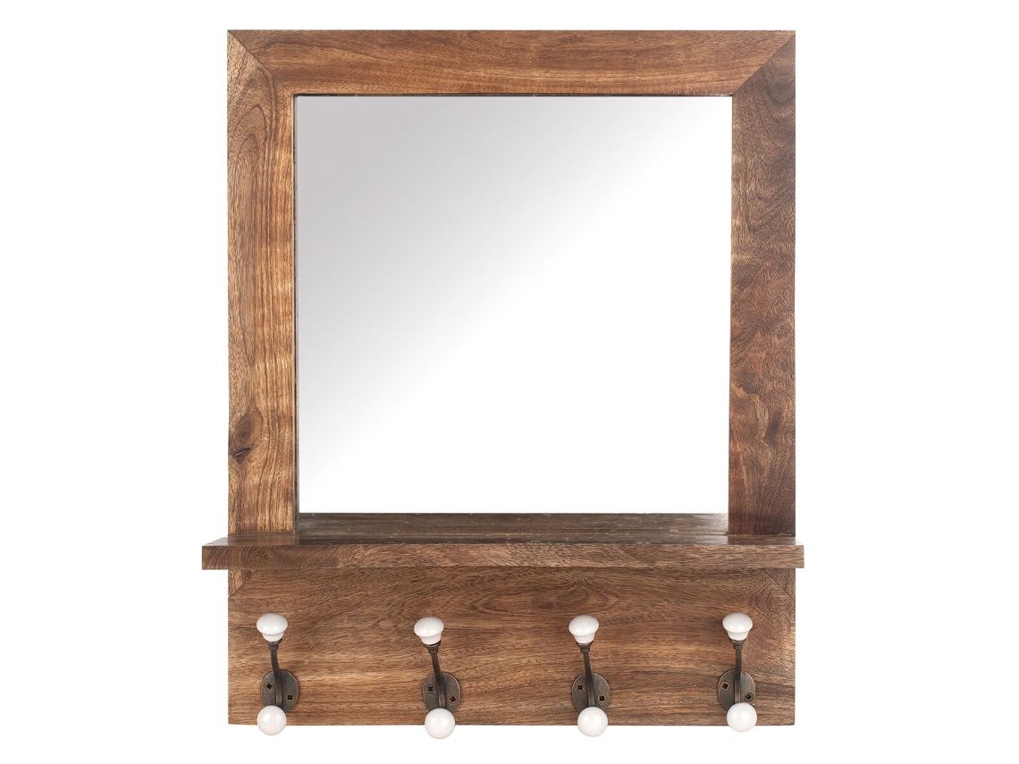 Bengaleiro de Parede SIGNES GRIMALT Espelho Madeira 12x54x44 cm