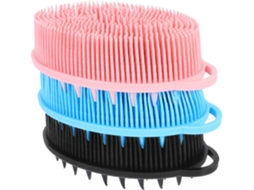 Conjunto De 3 Escovas Silicone Macio, Escova Corporal Ergonômica De Dupla Face Para Esfoliação, Ideal Para Peles