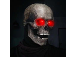 Gorra De Disfraz Para Halloween Que Cubre Totalmente A Cara Com Design De Crânio, Efeito Aterrorizante Para Festas E Cosplay
