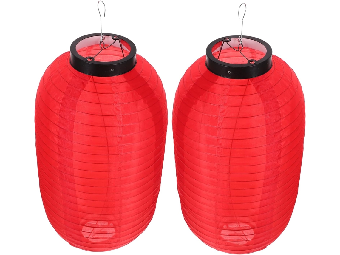 Conjunto De 2 Lanternas Japonesas De Seda, Dobráveis E Suspensas, Ideais Para Decorar Bares De Sushi Gokoco