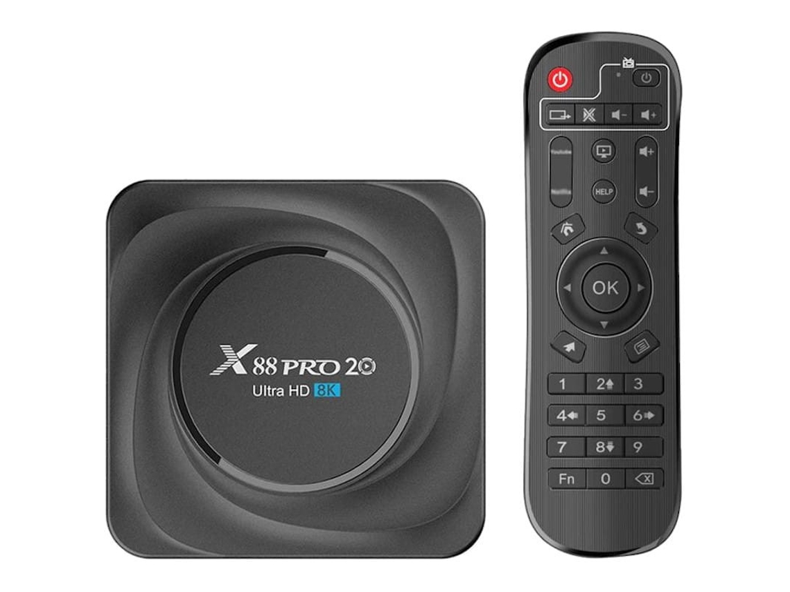 X88 Pro 20 8Gb/128Gb 4K Wifi Duplo Bluetooth Android 11 Android Tv Oem