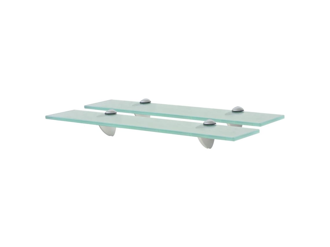 Prateleiras Flutuantes 2 Pcs Vidro 50x10 Cm 8 Mm Dkd Home Decor