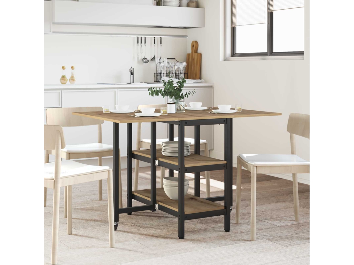 Vidaxl Mesa De Jantar 122 X 80 X 76,5 Cm Derivados De Madeira