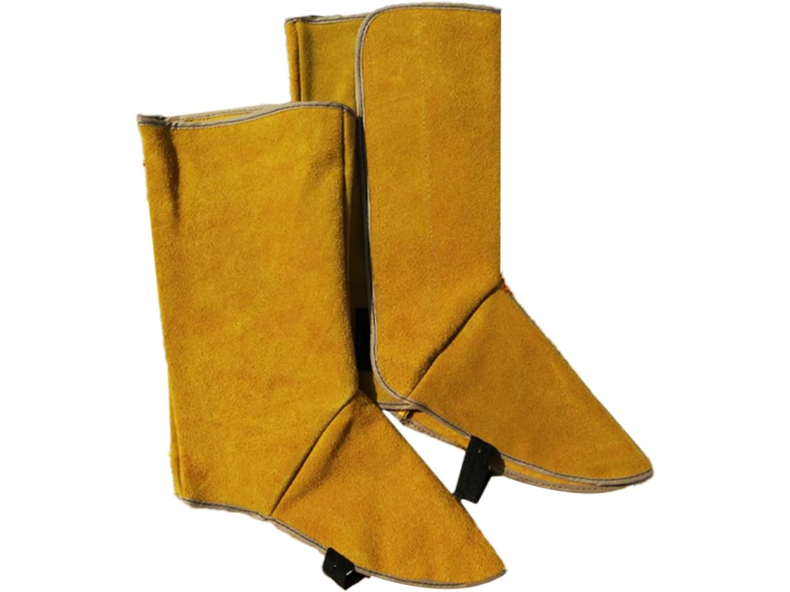 Protetores De Couro Para Os Pés De Soldadores – Protetores De Botas Anti-queimadura E