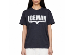 Rockinstone Top Gun Movie Ice Man Heather Navy Adult T-shirt Size:xxxl