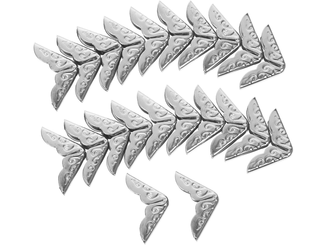 40 Peças - Proteção De Ângulo De 14 Mm Para Scrapbooking E Menus - Inoomp Proteja