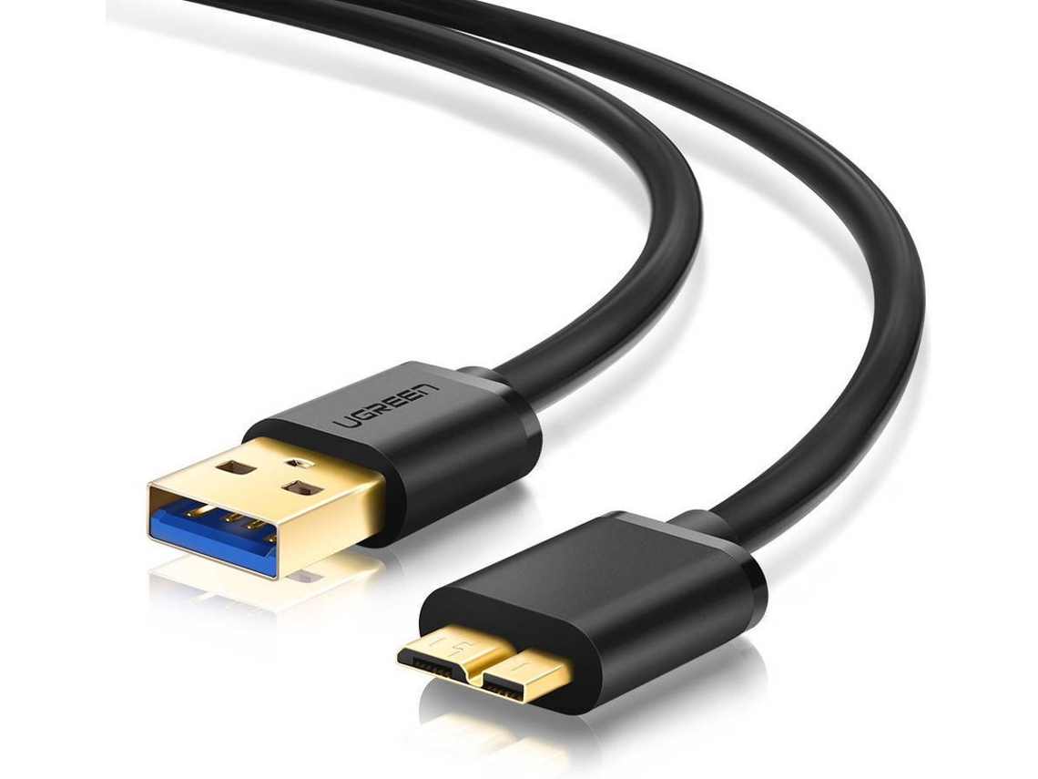 Cabo de Dados UGREEN (Micro USB A - USB Micro B - 50 cm - Preto)