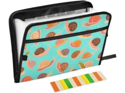 Pasta Expansível Com 13 Bolsos, Tamanho A4, Com Fecho De Zíper Materiais Escritório, Organizador Com Estampa De