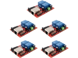 Módulo de Placa de Relé Ethernet Bidirecional com Switch de Retardo Lan 5x SFUSHOS