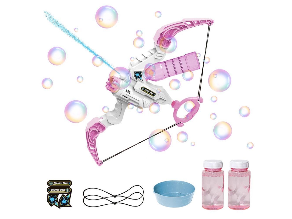 Mali máquina de Bolhas Automática Arco e Flecha 2 em 1 Blower Brinquedo Verão Externo Infantil