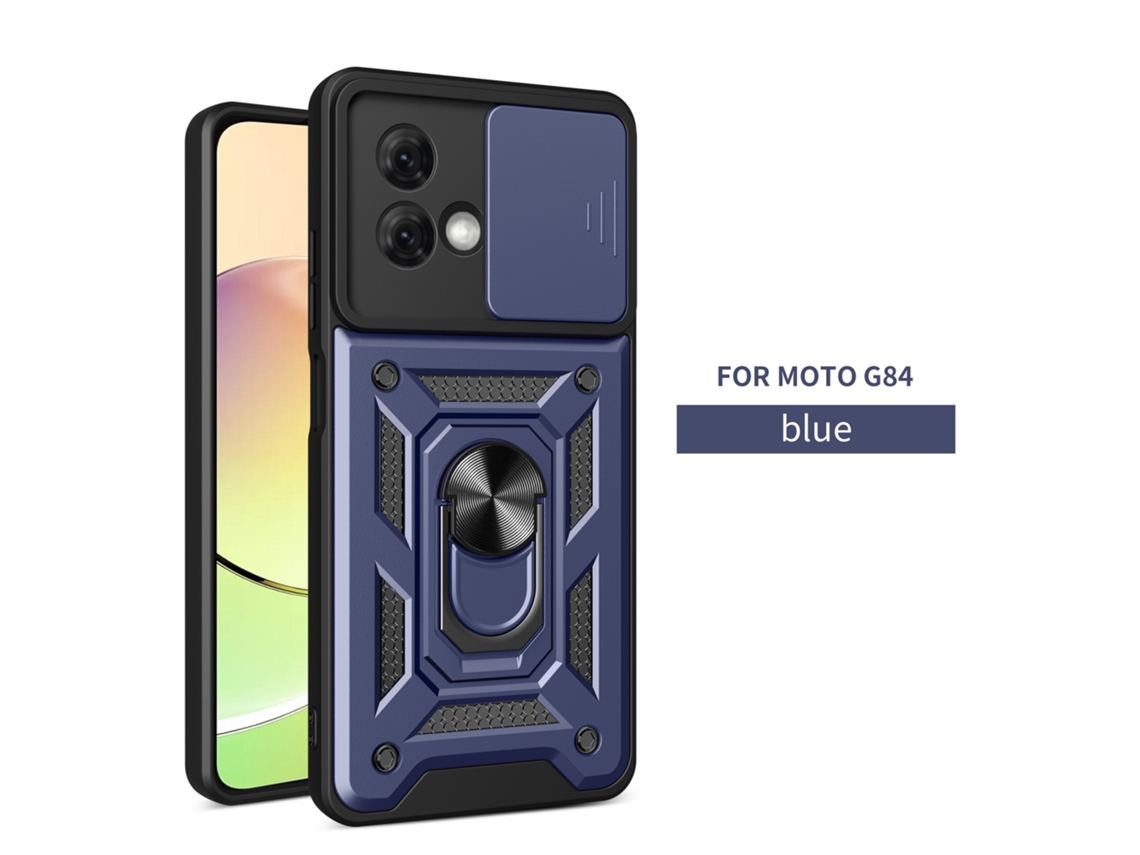 Capa Magnética Para Celular Para Carrosazul Royal janela Deslizante Para Unhas Lisas - Moto Edge 30 Lite