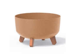 Vaso De Flores Cor Ocre, Coleção Gracia, 28,5 X 28,5 X 17,7 Cm, Capacidade 6,8 L.