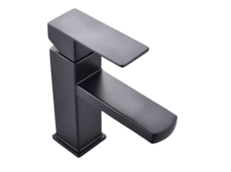 Torneira minimalista preta, monocomando, aquecedor de água frio, X001