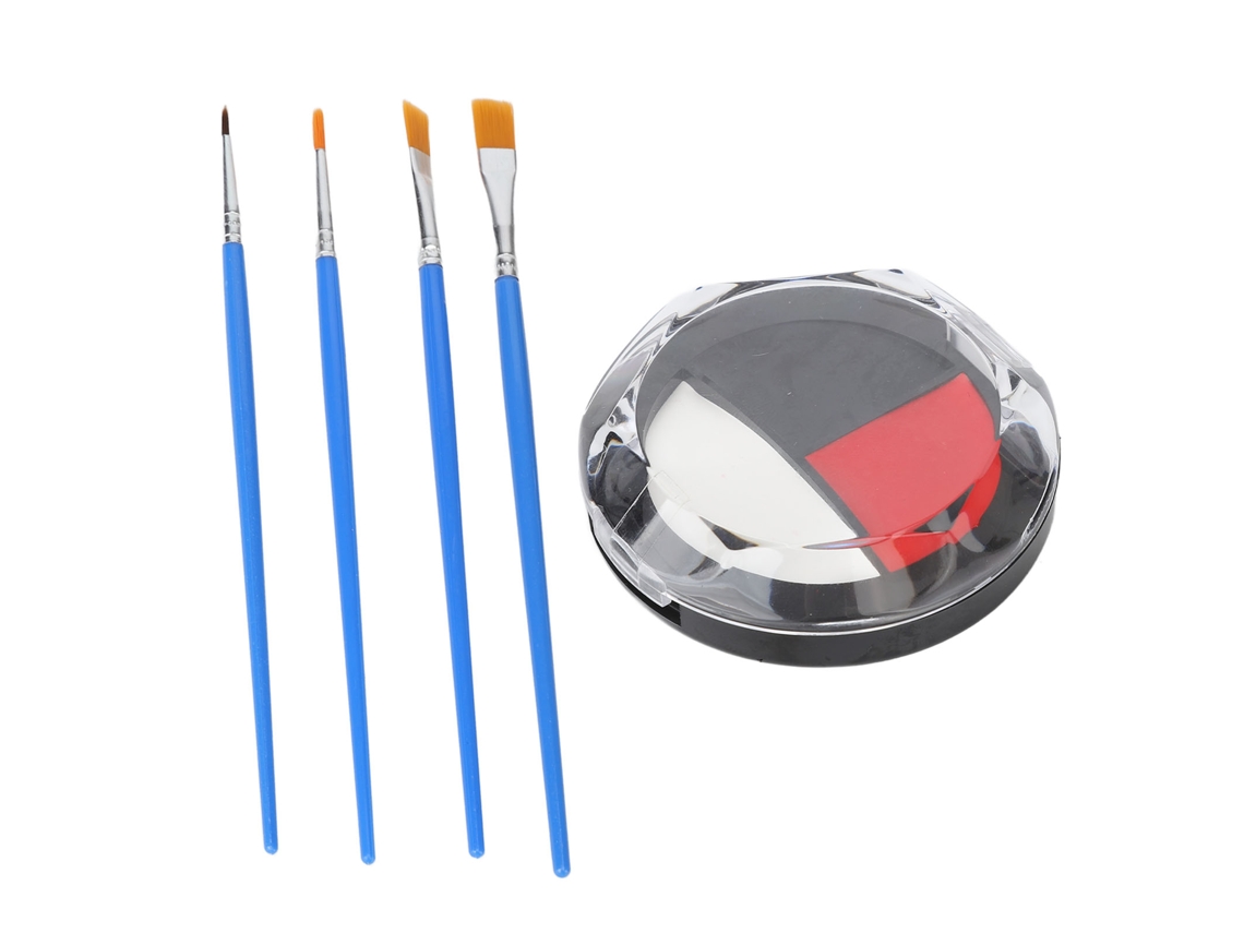 Paleta de tinta corporal profissional DIY de 3 cores para cosplay com textura cremosa