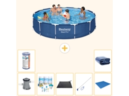 Bestway Piscina Bestway Steel Pro Redonda - 396x84 Cm - 8-peças S21616