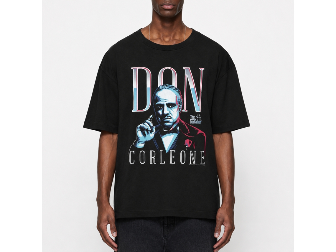 Rockinstone Godfather Don Corleone Black Adult T-shirt Size:xxl