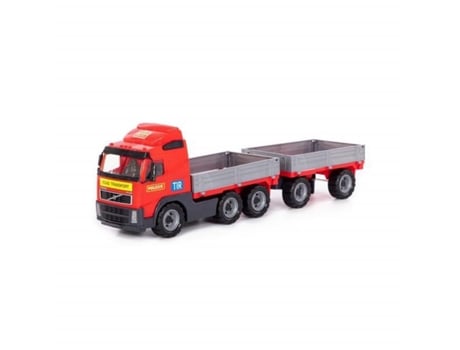 Wader Polesie 9487 Truck With Trailer Ramp In Mesh