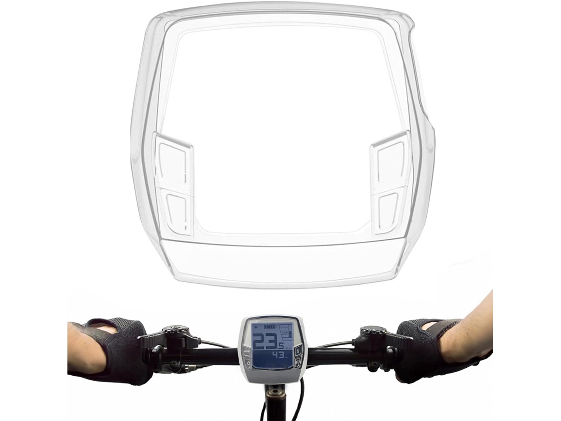 Capa protetora transparente para visor de bicicleta elétrica Bosch BRILVIBERA