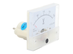 Voltímetro Dc Com Ponteiro 85c1 Medidor De Tensão Painel 0-200v