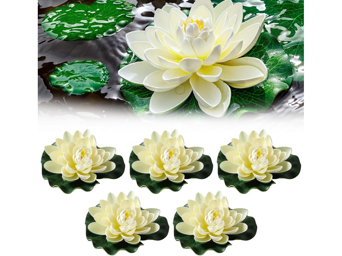 Flores de Lótus Flutuantes, Flores Flutuantes À Prova 'água, Lírio 'água Artificial de Espuma AQUAFORGE