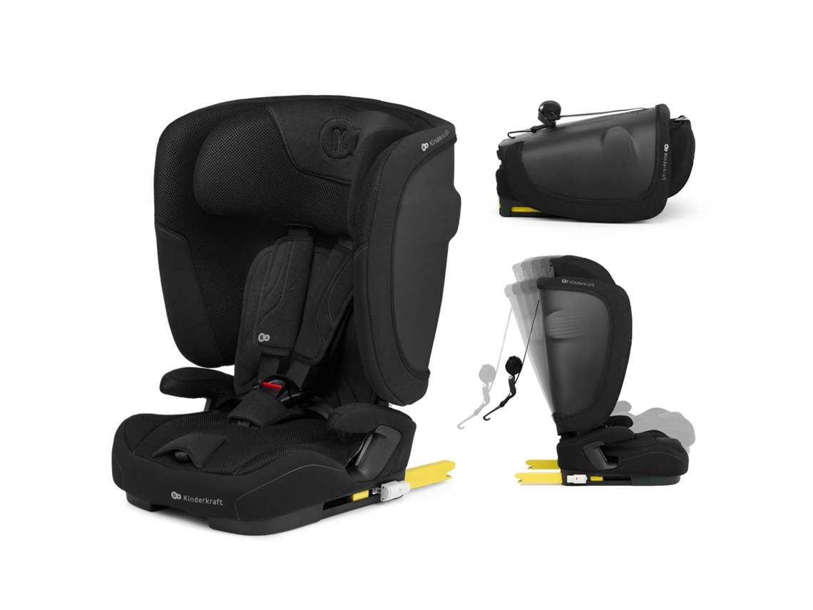 Cadeira Auto Kinderkraft FIX2GO i-Size 76-150 cm com ISOFIX, Top Tether, AIR FLOW e EASY GROW SYSTEM