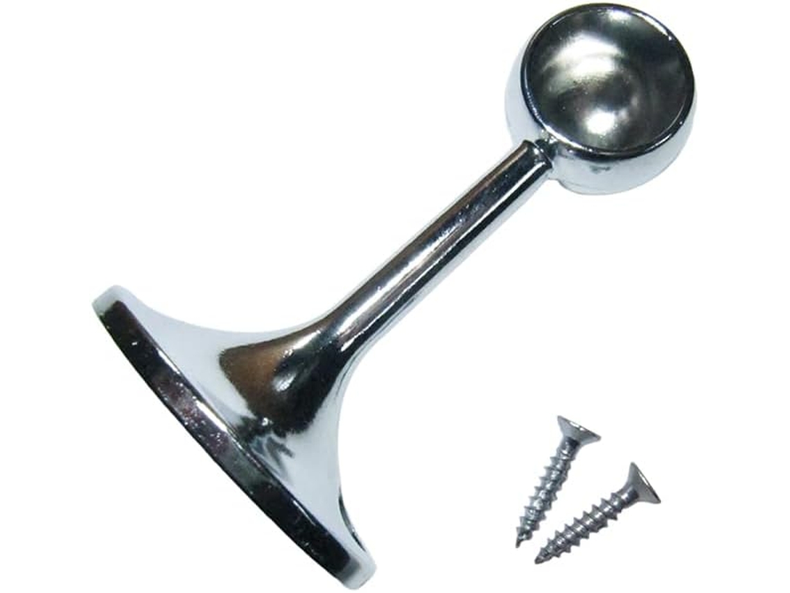 Conjunto De 6 Suportes Cromados Para Toalheiro, Com 19 Mm De Diâmetro.