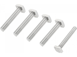 Parafuso de Cabeça Quadrada M8x50mm em Aço Inoxidável 304, Grau C, 5 Pçs CHABERLU