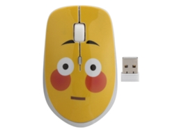 Aetheria mouse Sem Fio Silencioso Cute Expression para Office/gaming com Padrão Blush Acessório de Computador