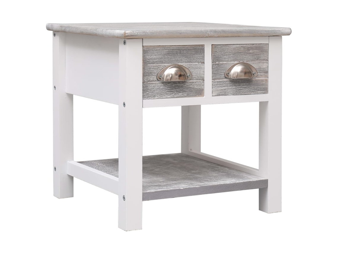 Side Table, Side Tables Vidaxl Cinzeto Madeira (n/a)