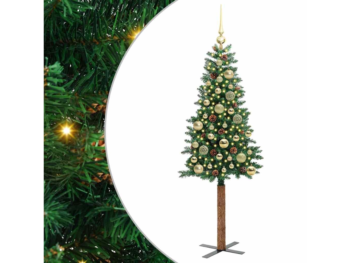 Conjunto 1 Árvore De Natal Vidaxl Verde Pvc (150 Cm)