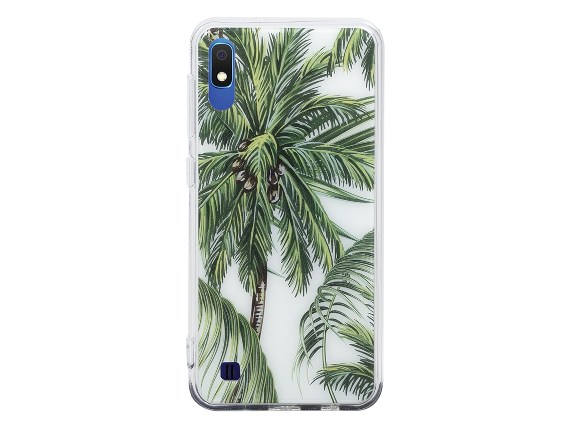 Bigben Connected Capa Híbrida Para Samsung Galaxy A10 Palm Tress Design Elegante E Fino Multicor