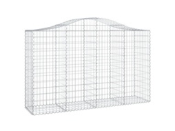 Gabion Basket, Gabion Baskets Vidaxl Prateado Ferro (200 X 50 X 120/140 Cm)