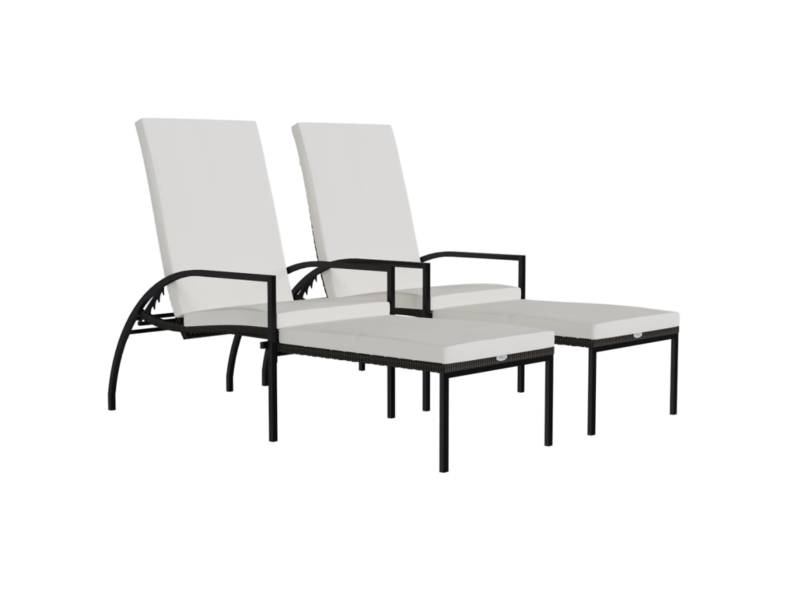 Sun Lounger, Sun Loungers Vidaxl Marrom Rattan / Vime (n/a)