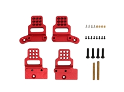 Mali apoio de Choque de Rc em Liga de Alumínio com Múltiplos Buracos Fácil Instalação para Carro Rc Traxxas Trx4m 1/18 Vermelho