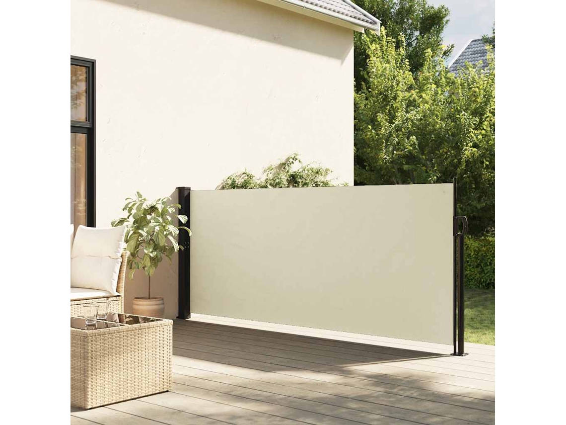 Vidaxl Toldo Lateral Retrátil 140x600 Cm Creme