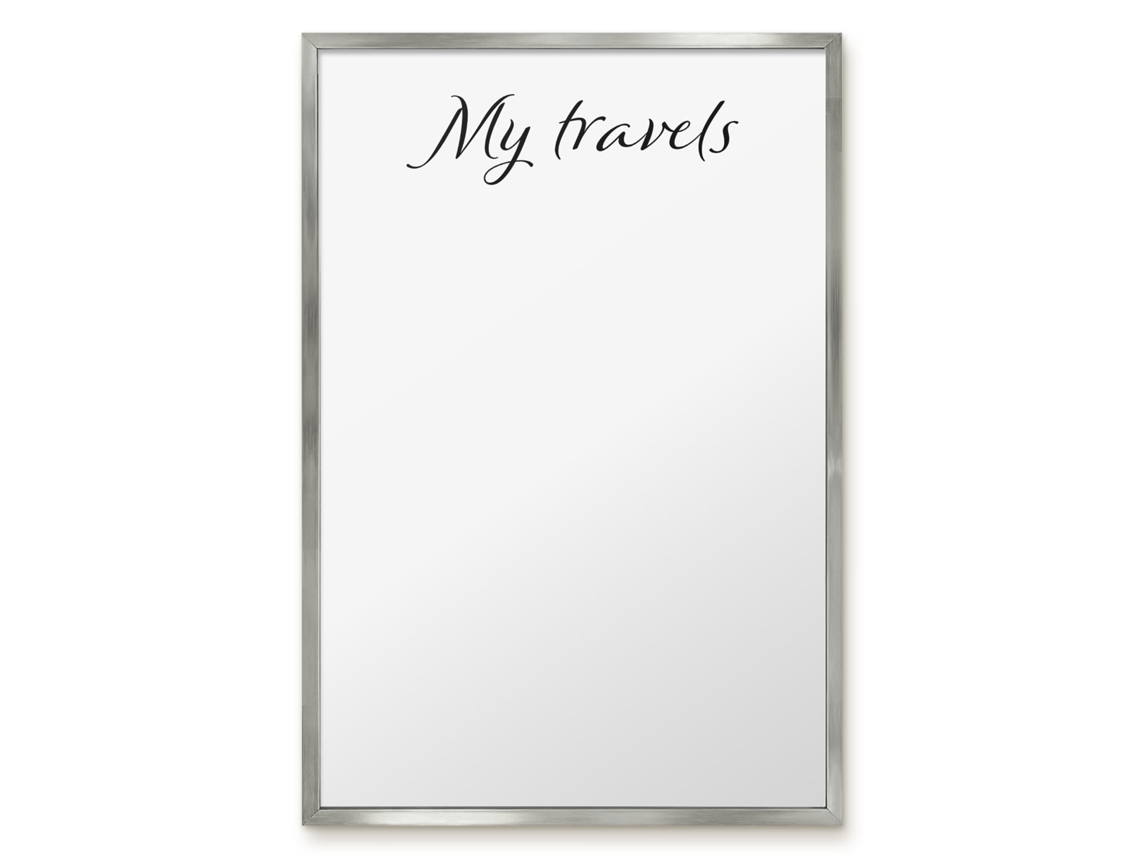Magnetic Board For Wall My Travels For The Bedroom Espelharte (40x60 Cm)
